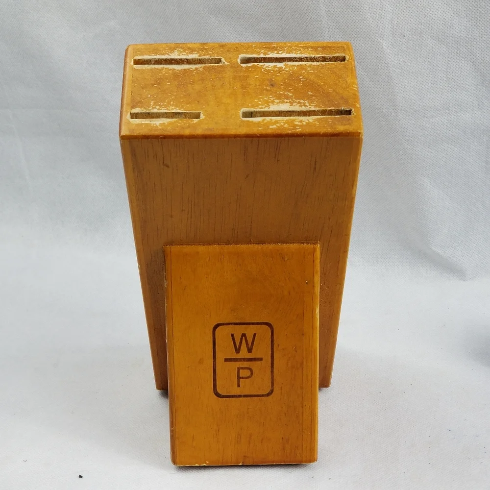 Wolfgang Puck 4‎ Slot Wooden Knife block#wolfgangp
